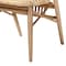 Baxton Studio Kobe MidCentury Modern Natural Brown Finished Wood and Rattan Dining Chair 224-12834-ZORO - alternate 3